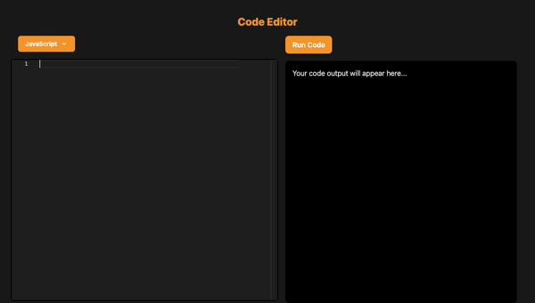Web IDE — screenshot